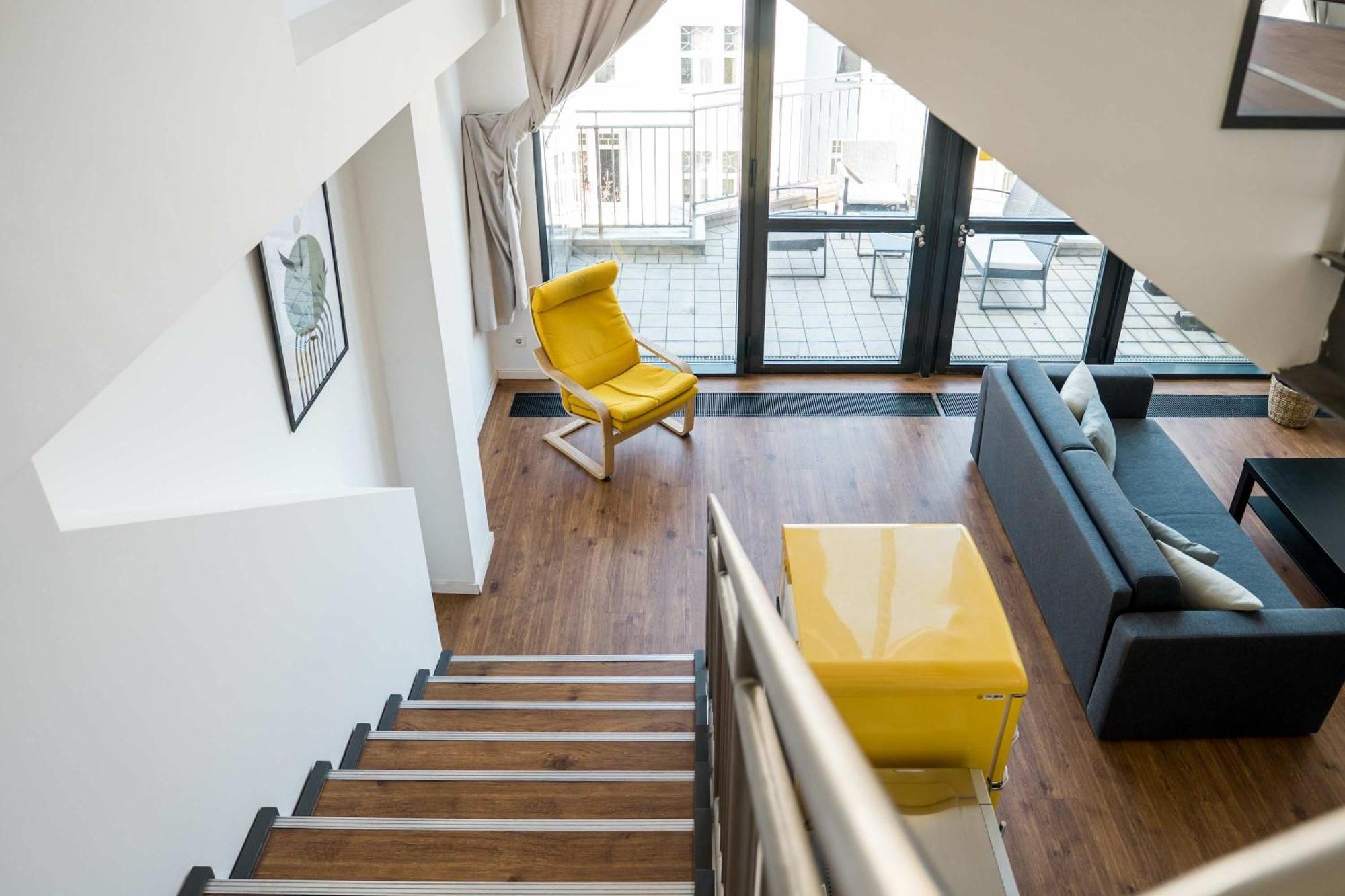 Апартаменты Fantastic Loft With Balcony Берлин Экстерьер фото